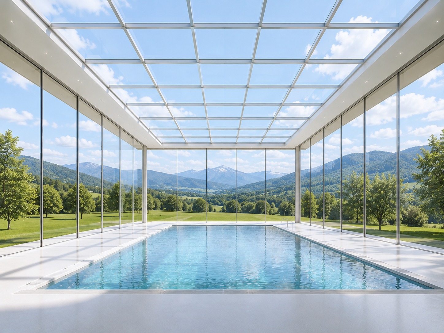 Glass Pool Pavilion Concept